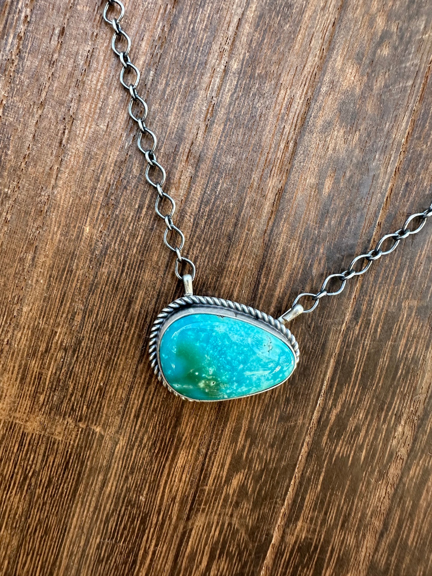 18” SONORAN GOLD TURQUOISE NECKLACE