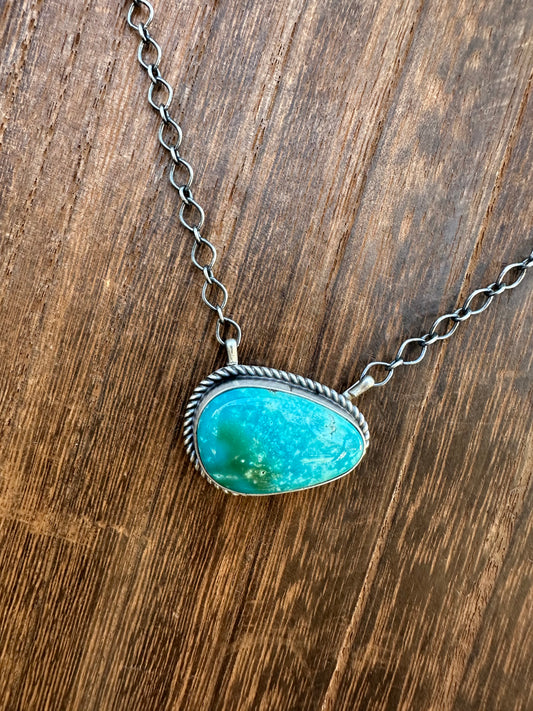 18” SONORAN GOLD TURQUOISE NECKLACE