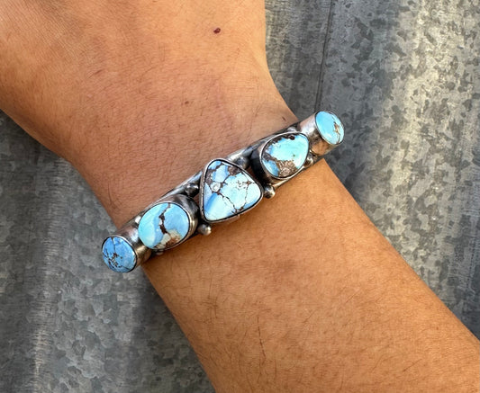 GOLDEN HILLS TURQUOISE MULTI STONE CUFF