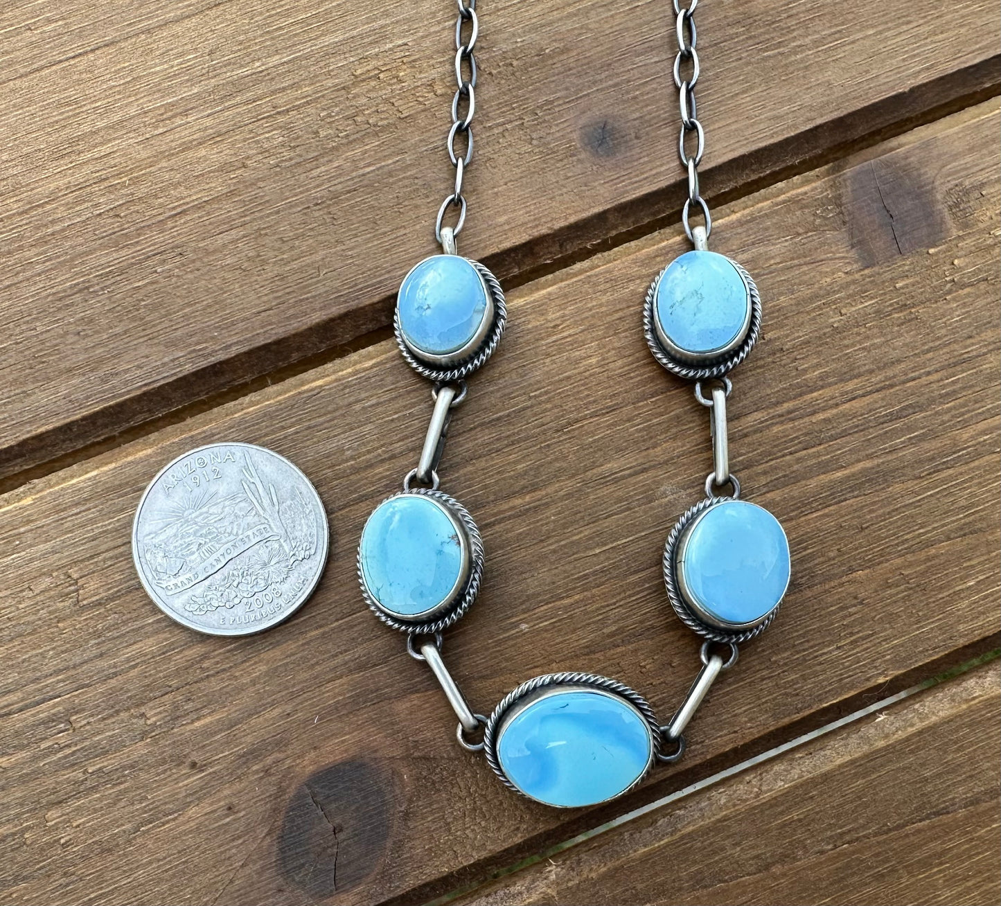 15” GOLDEN HILLS TURQUOISE CHOKER NECKLACE
