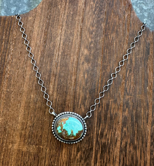 18” SONORAN GOLD TURQUOISE NECKLACE
