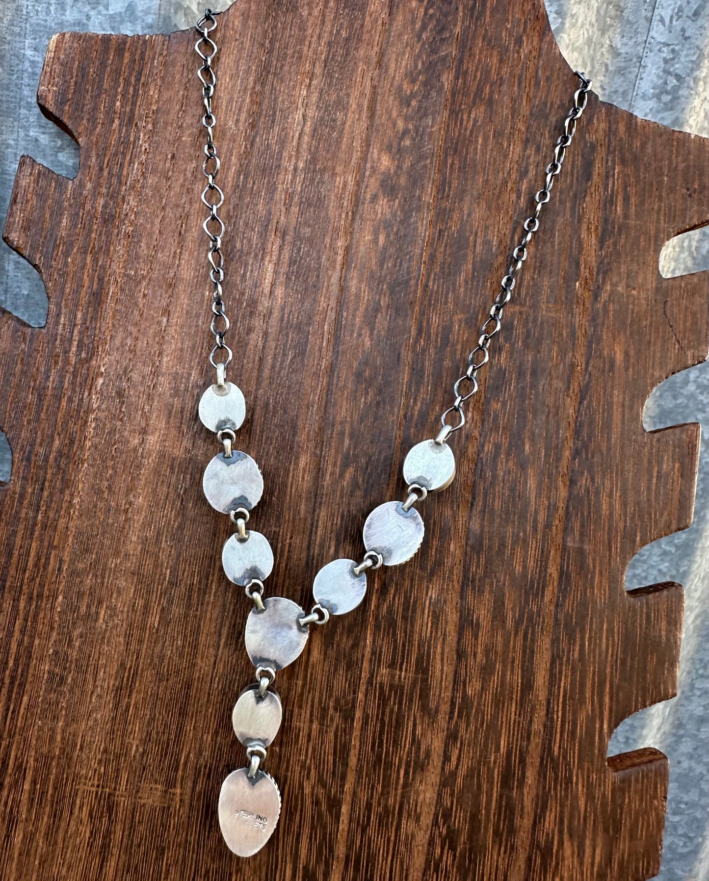 20” KINGMAN TURQUOISE DAINTY LARIAT NECKLACE