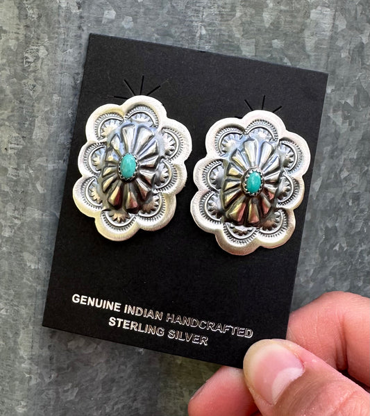 KINGMAN TURQUOISE CONCHO STUDS