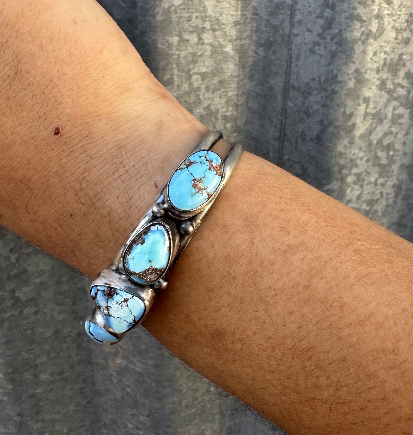 GOLDEN HILLS TURQUOISE MULTI STONE CUFF