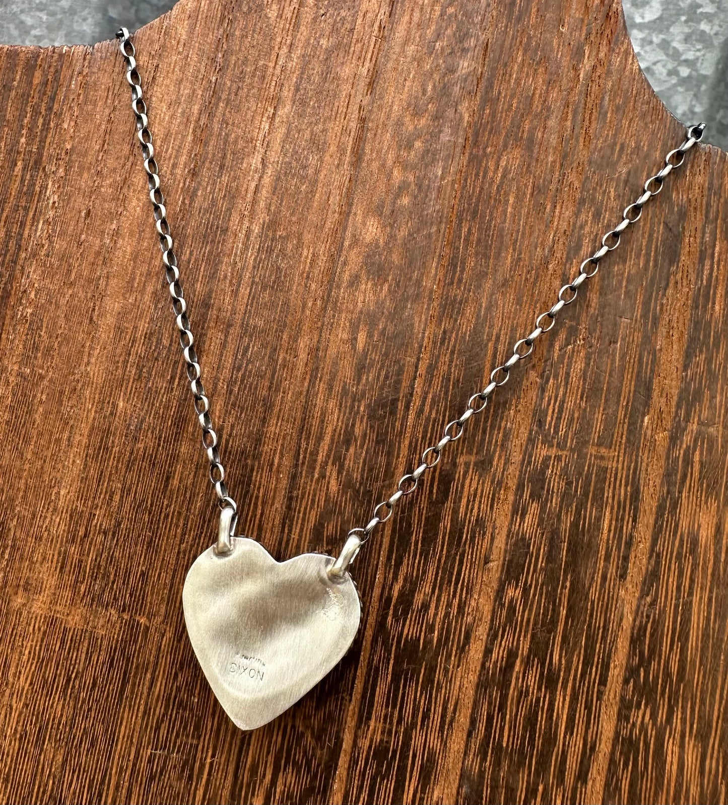 16” RED SPINY OYSTER HEART NECKLACE