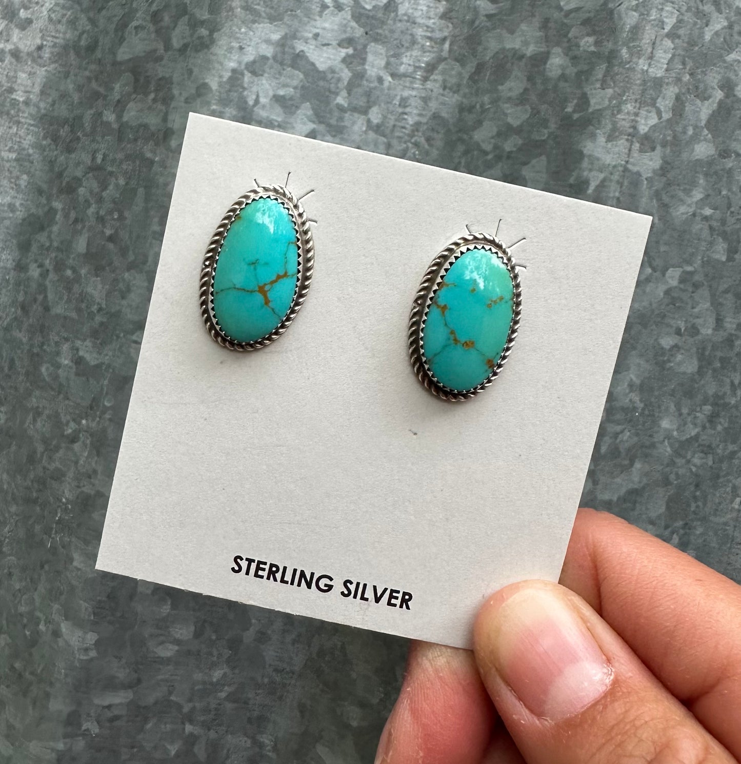 KINGMAN TURQUOISE STUDS