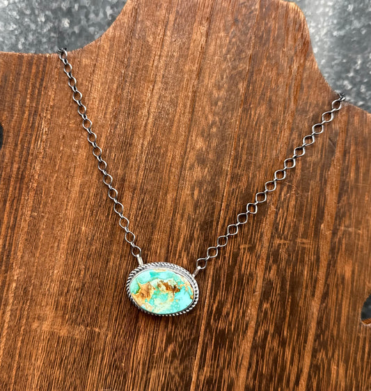 18” KINGMAN TURQUOISE NECKLACE