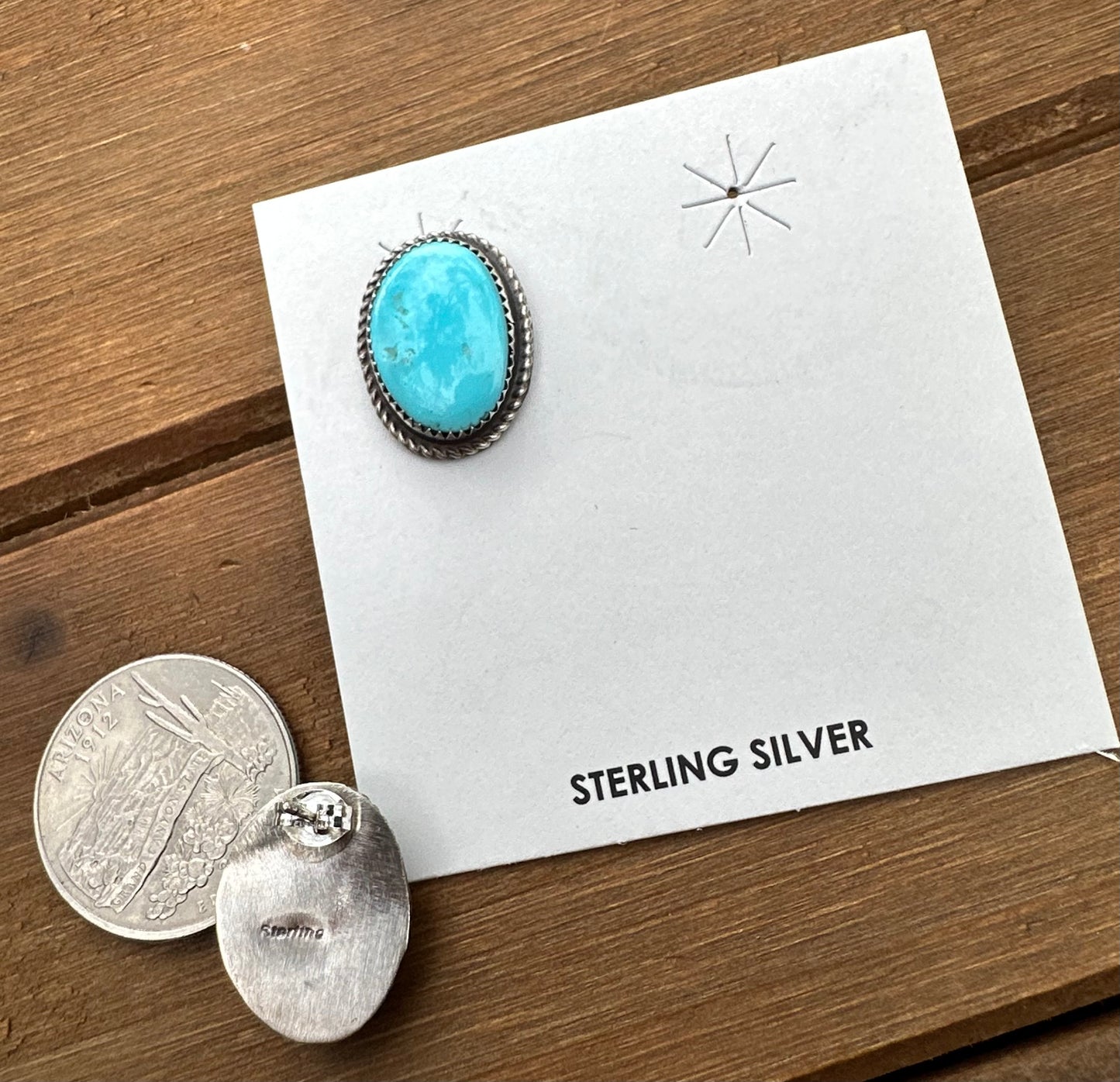 KINGMAN TURQUOISE STUDS