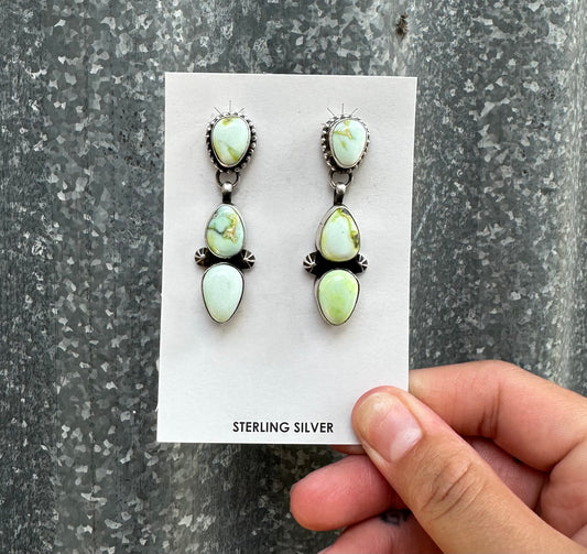 PALOMINO VARISCITE MULTI STONE POST DANGLES
