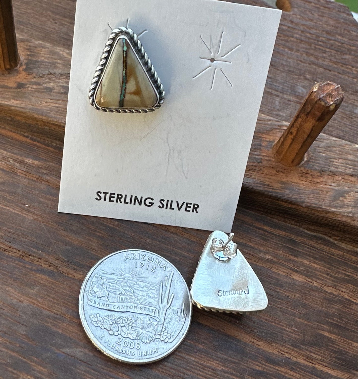 BOULDER TURQUOISE STUDS