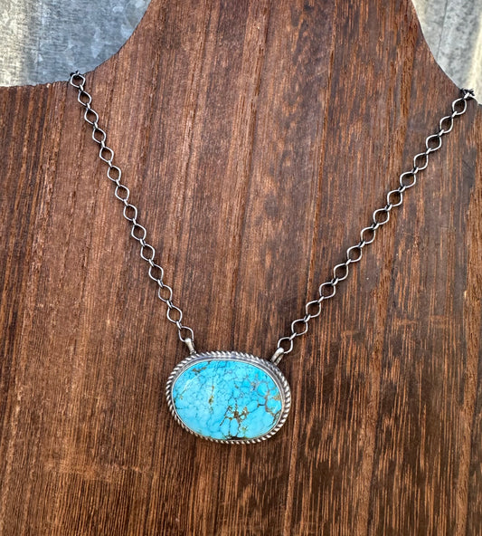 18” SONORAN GOLD TURQUOISE NECKLACE