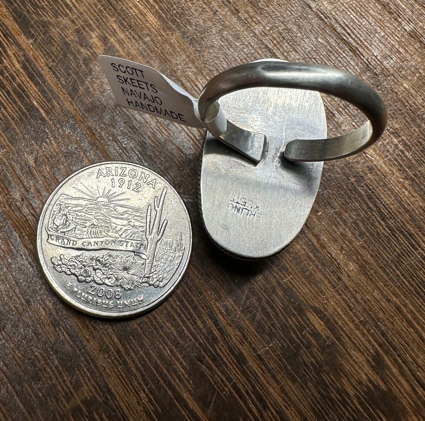 ORANGE SPINY OYSTER ADJUSTABLE RING