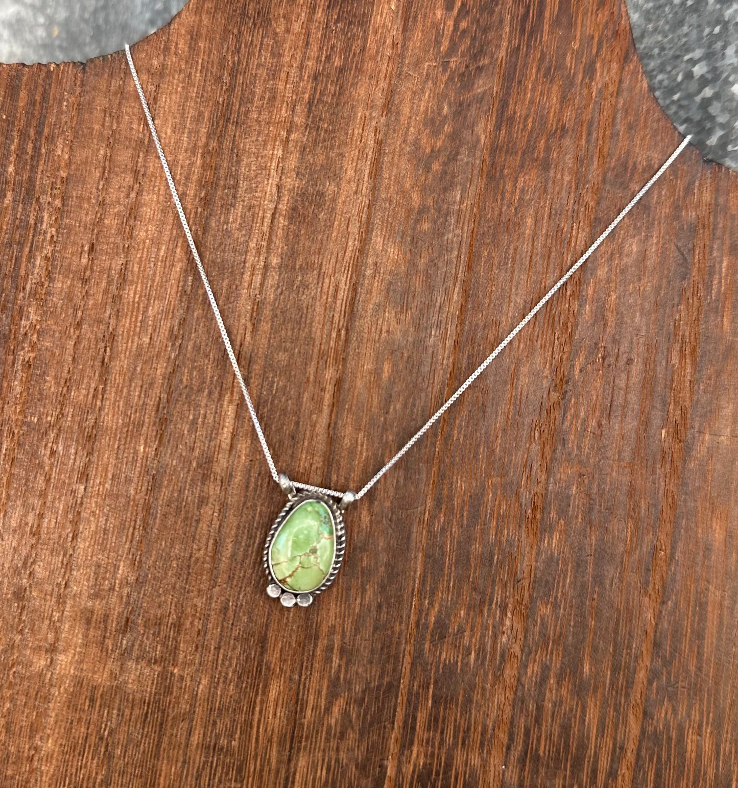 18” SONORAN GOLD TURQUOISE NECKLACE