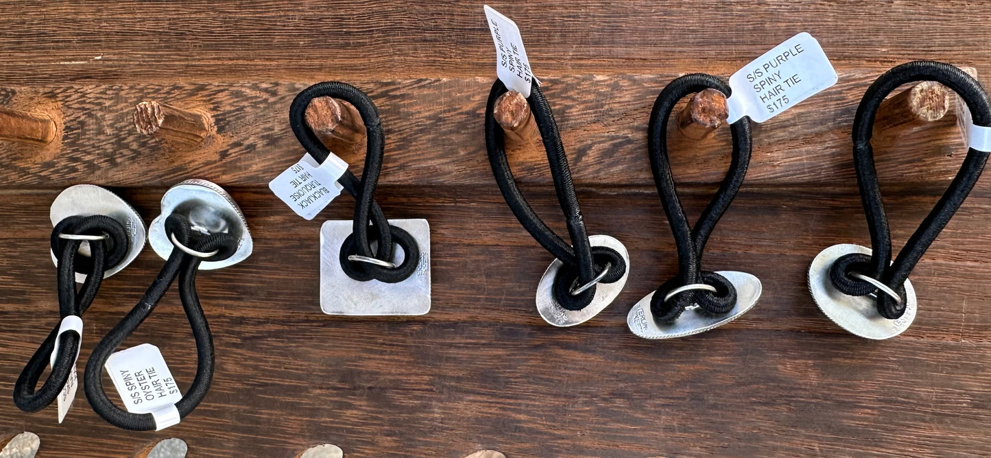 STERLING SILVER HAIR TIES