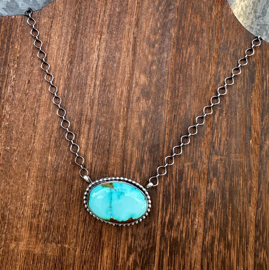 18” SONORAN GOLD TURQUOISE NECKLACE