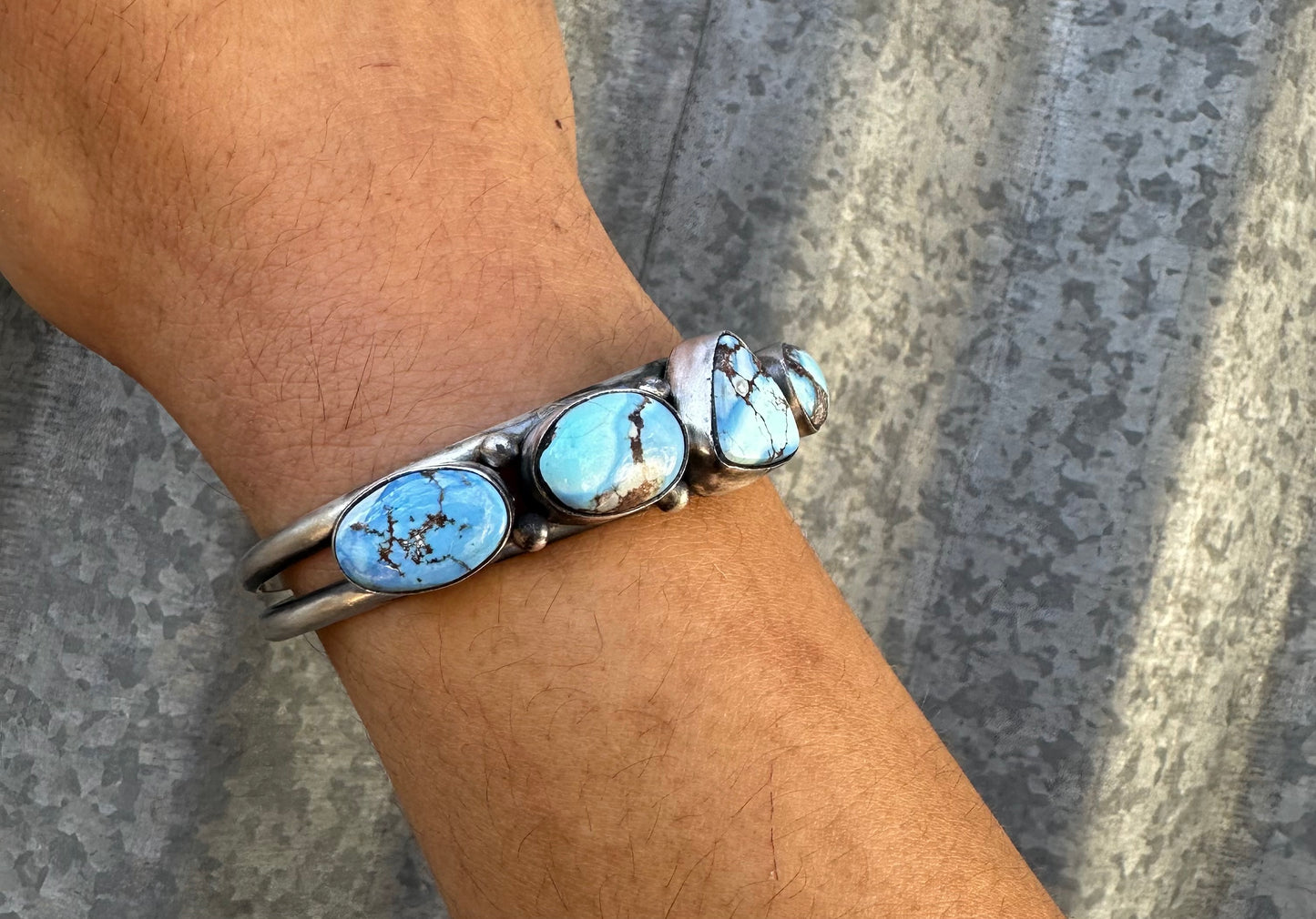 GOLDEN HILLS TURQUOISE MULTI STONE CUFF