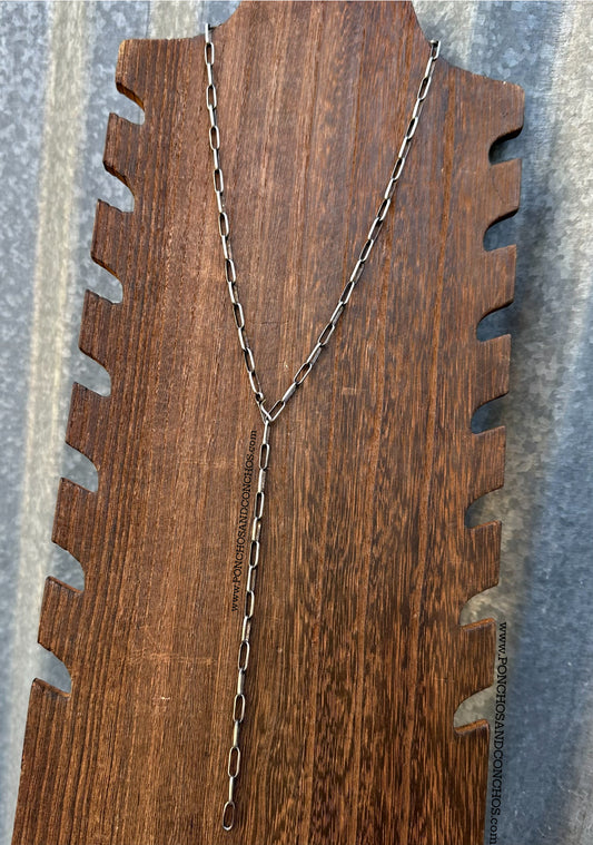 22” NAVAJO PAPERCLIP CHAIN NECKLACE