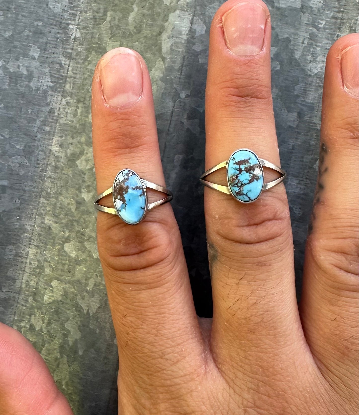GOLDEN HILLS TURQUOISE STACKER RINGS
