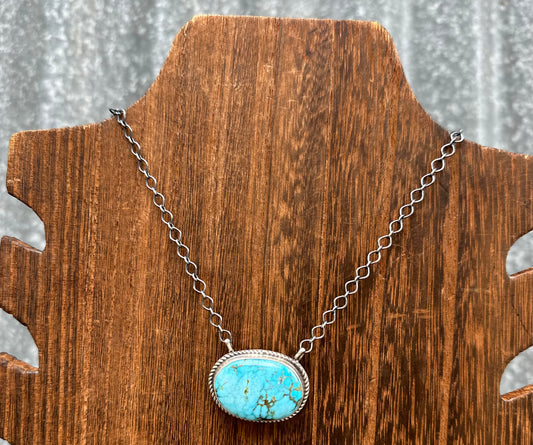 18” SONORAN GOLD TURQUOISE NECKLACE