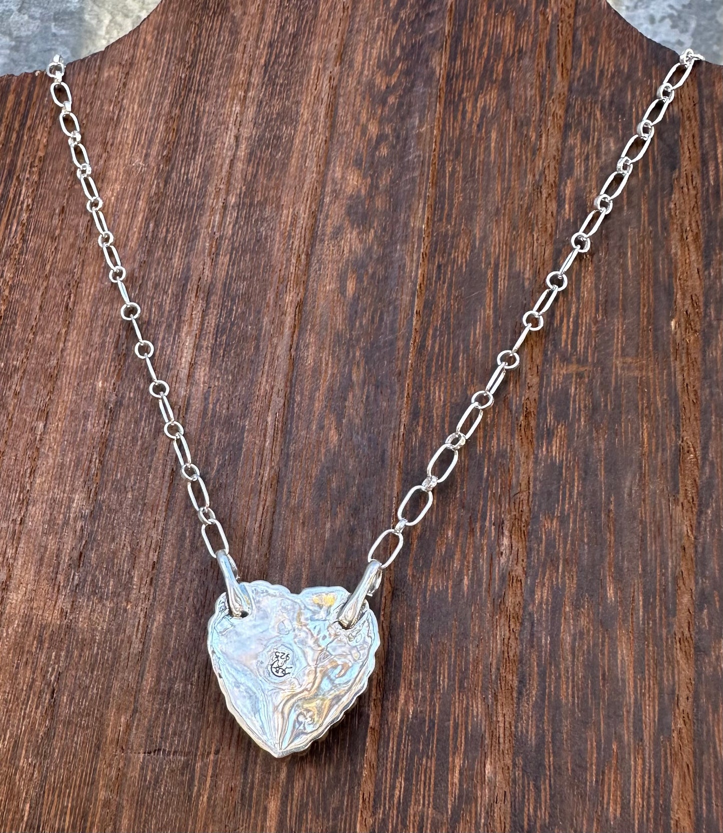 20” KINGMAN TURQUOISE HEART NECKLACE