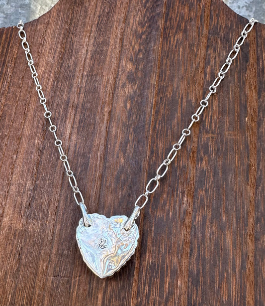 20” KINGMAN TURQUOISE HEART NECKLACE