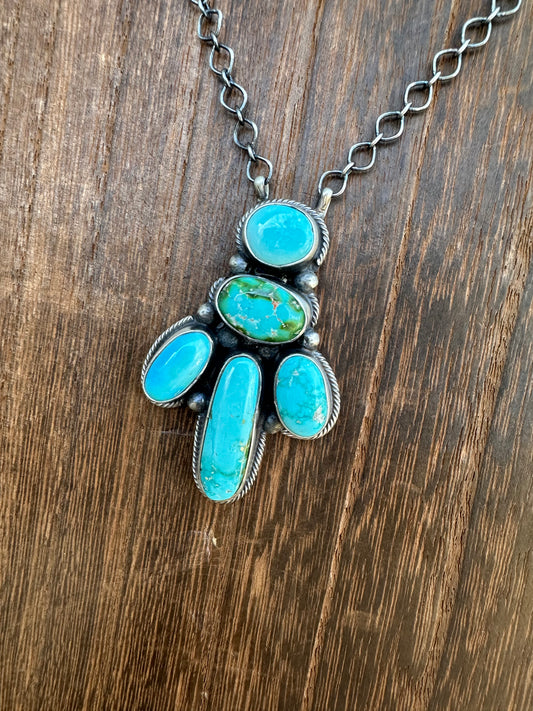 16”  SONORAN GOLD TURQUOISE NECKLACE
