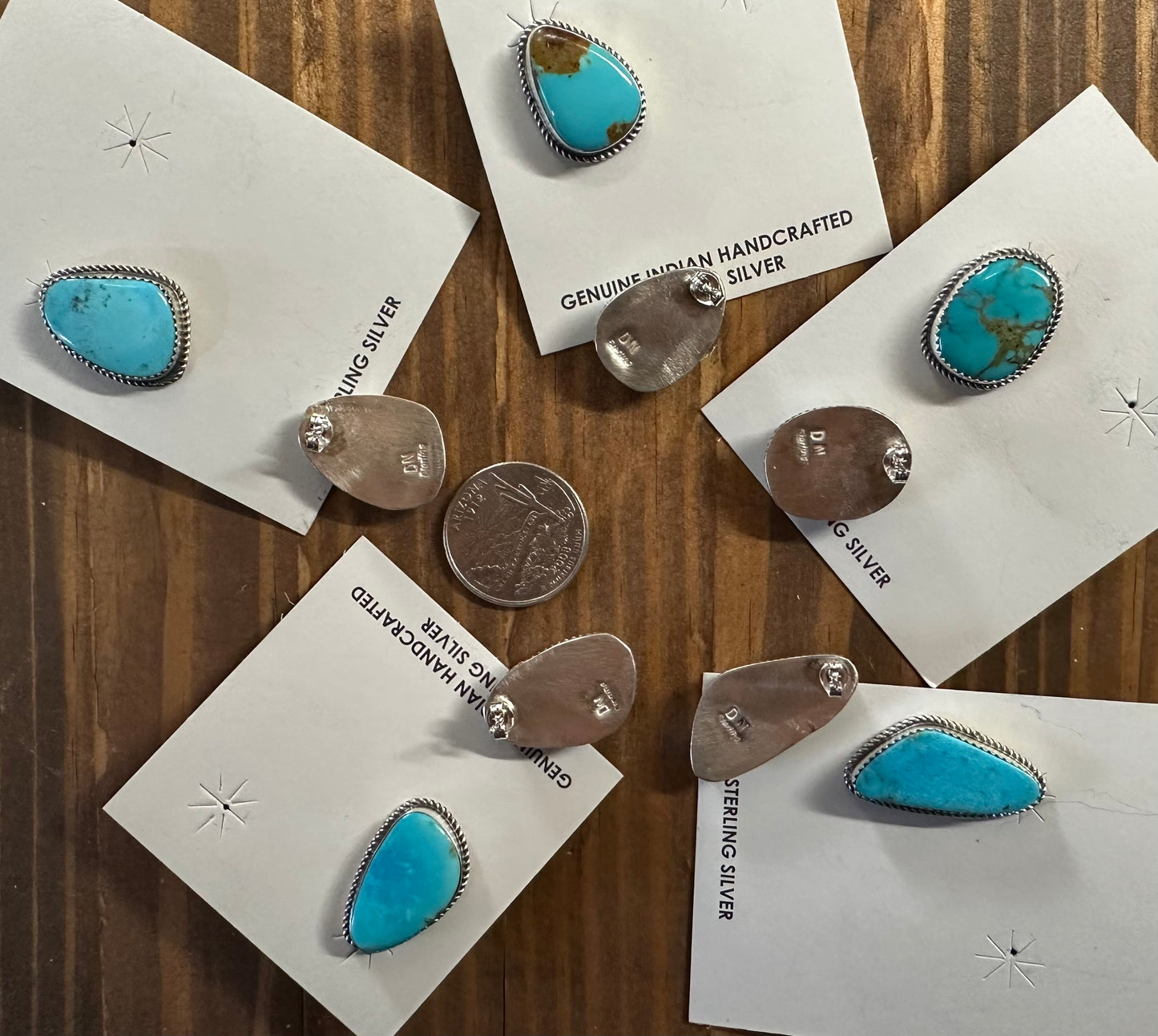 KINGMAN TURQUOISE STUDS