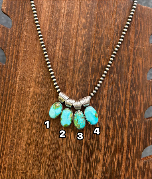 5MM BALE SONORAN GOLD TURQUOISE PENDANTS