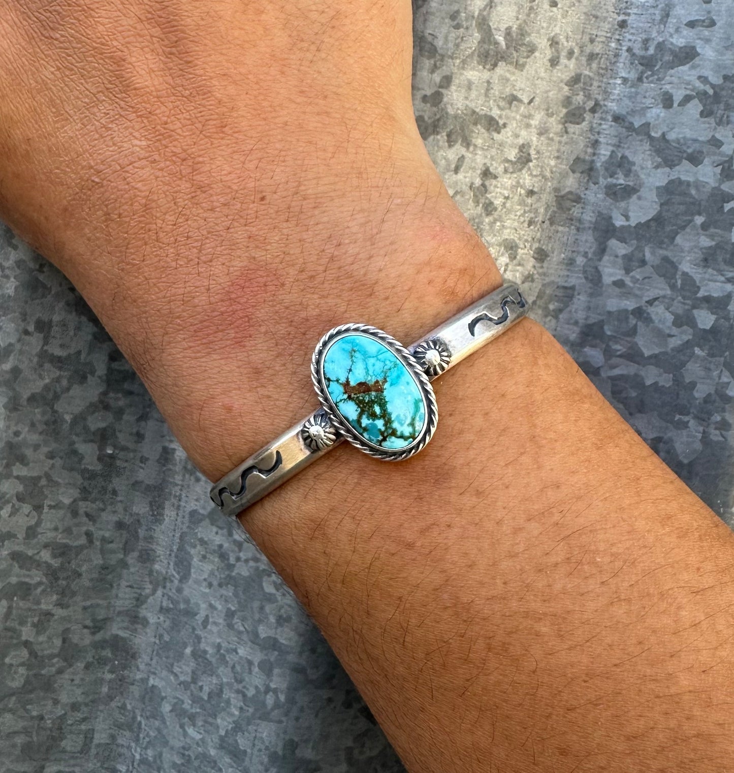 WHITE WATER TURQUOISE CUFF