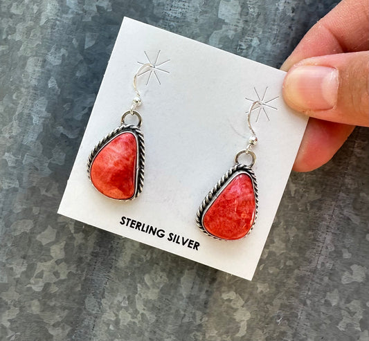 RED SPINY OYSTER DANGLES