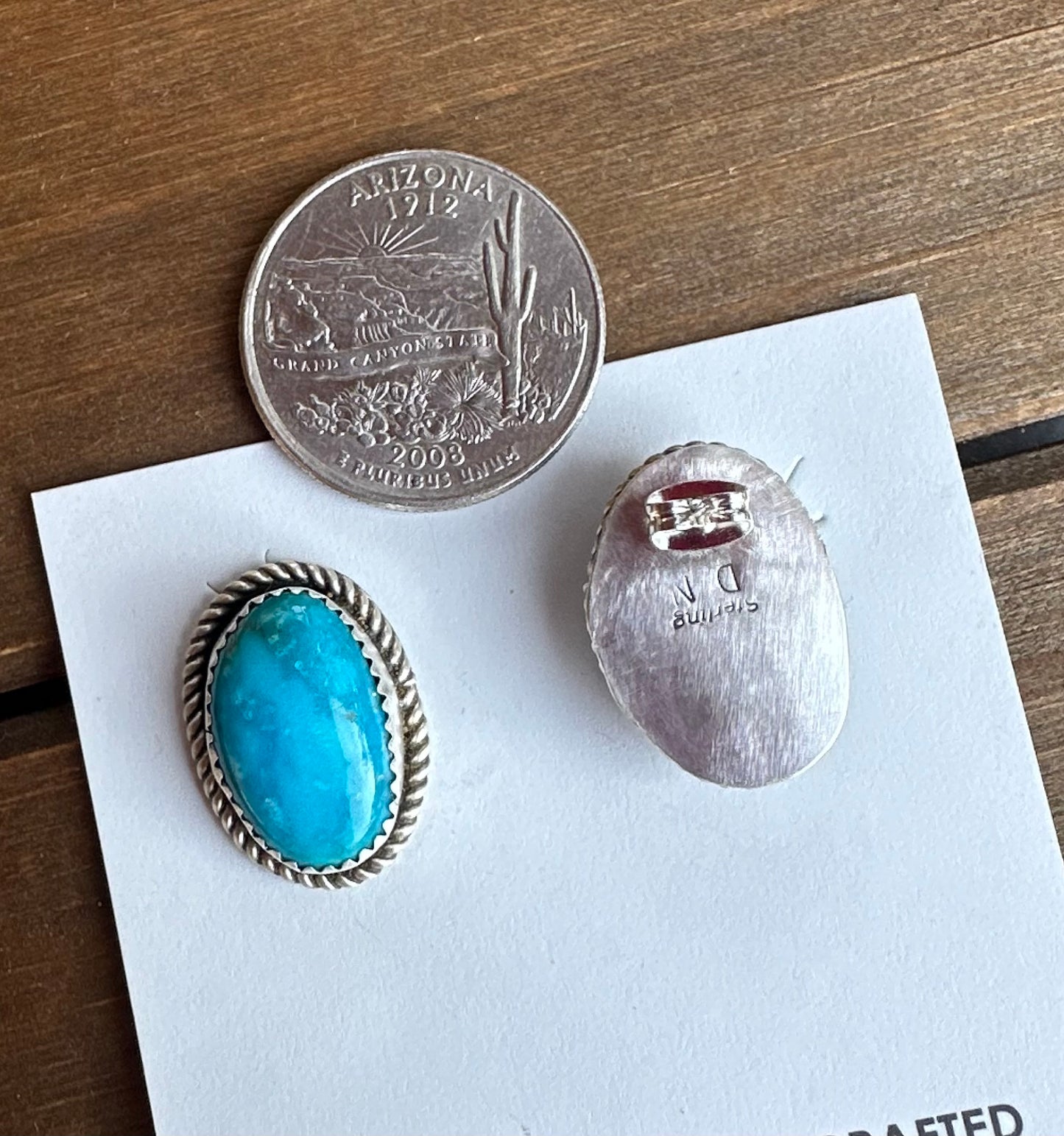 KINGMAN TURQUOISE STUDS