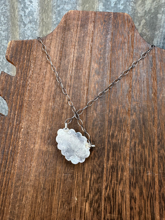 18” PALOMINO SCALLOPED NECKLACE
