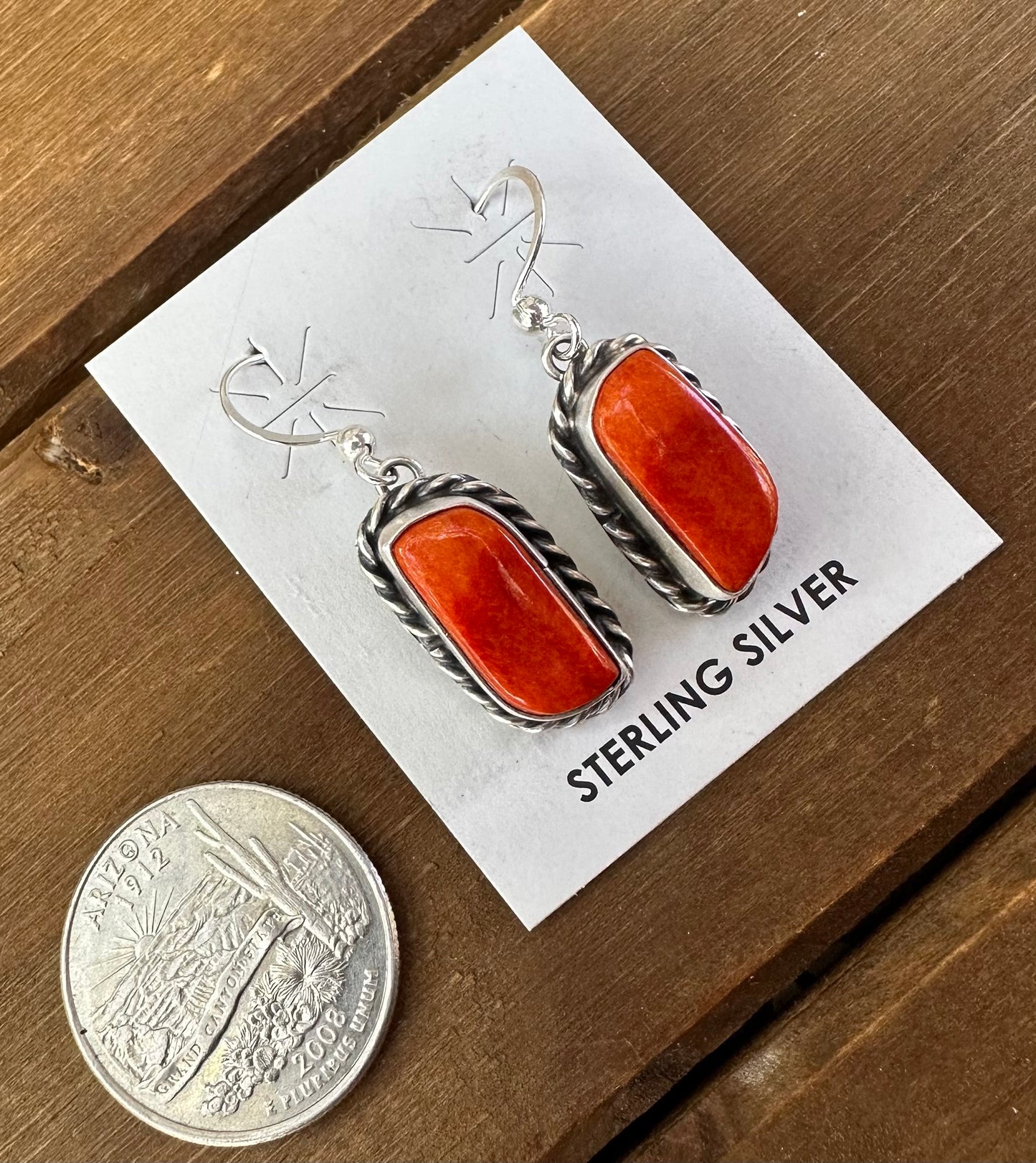 ORANGE SPINY OYSTER DANGLES