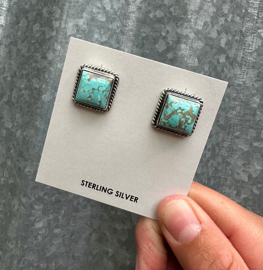 MINE #8 TURQUOISE STUDS