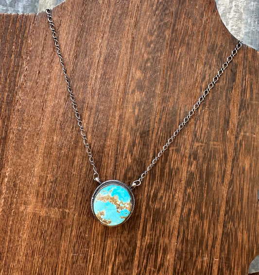 18” KINGMAN TURQUOISE NECKLACE