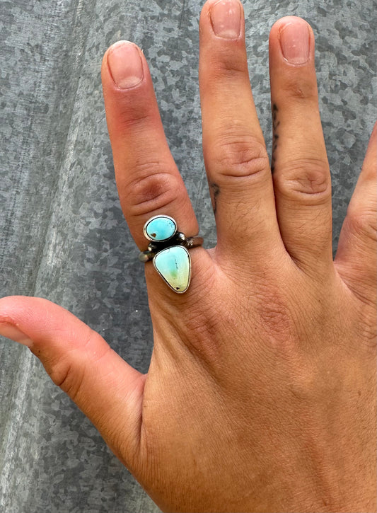 SIZE 8.5 SONORAN GOLD TURQUOISE RING