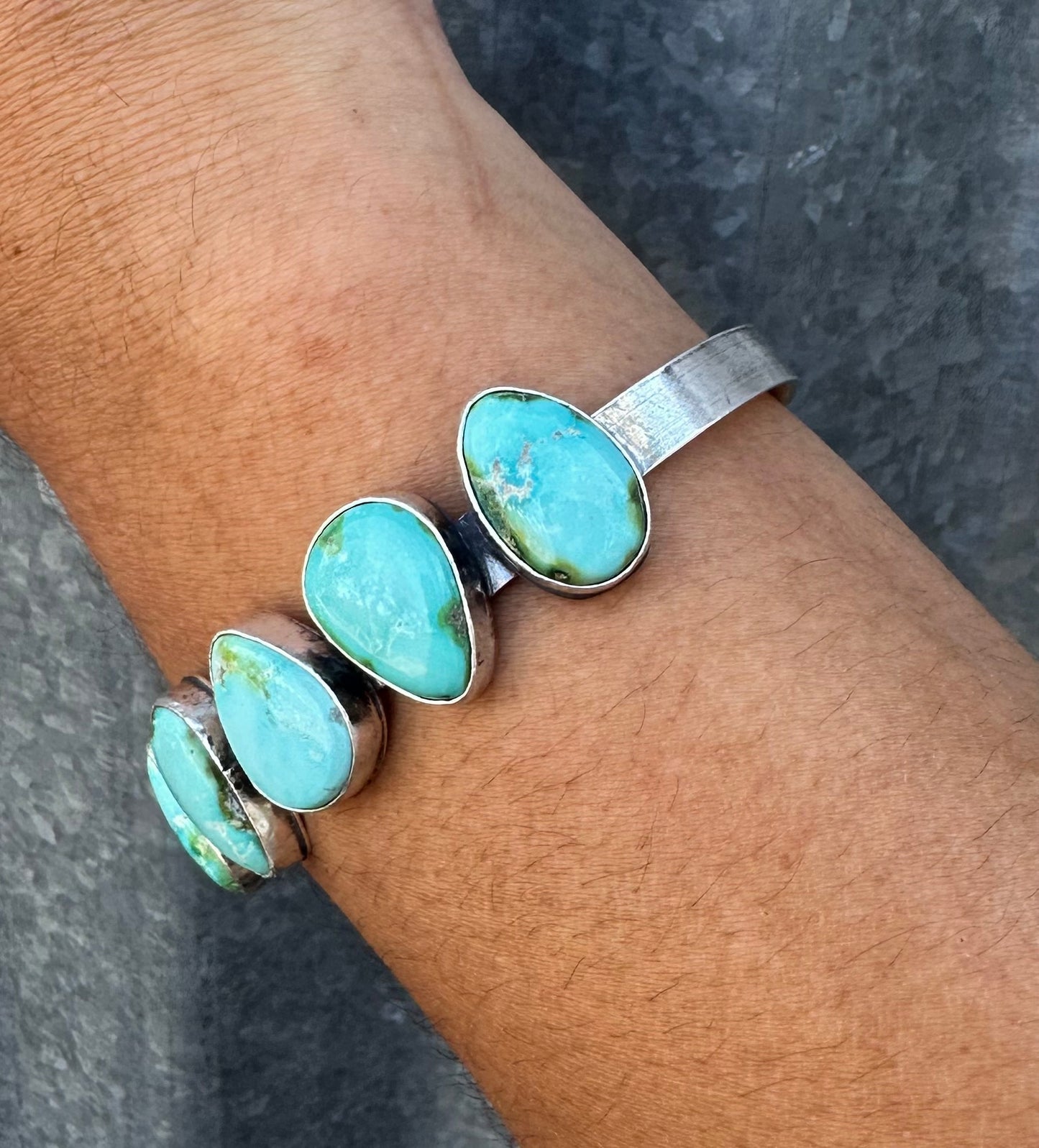 SONORAN GOLD TURQUOISE MULTI STONE CUFF