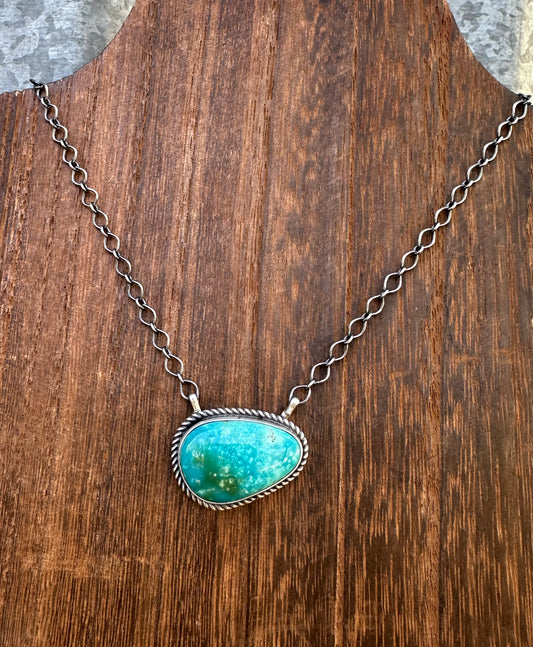 18” SONORAN GOLD TURQUOISE NECKLACE