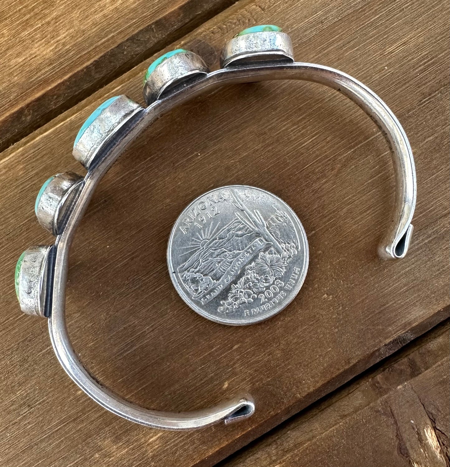 SONORAN GOLD TURQUOISE MULTI STONE CUFF