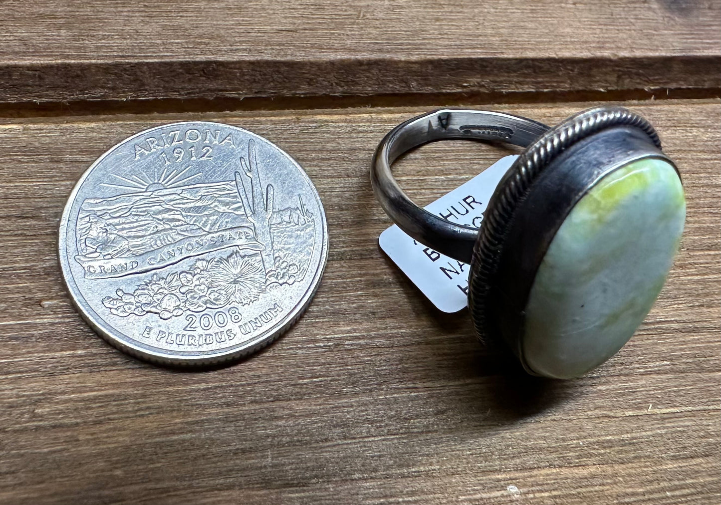 ADJUSTABLE PALOMINO VARISCITE RING