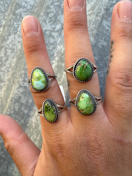 SONORAN GOLD TURQUOISE STACKER RINGS