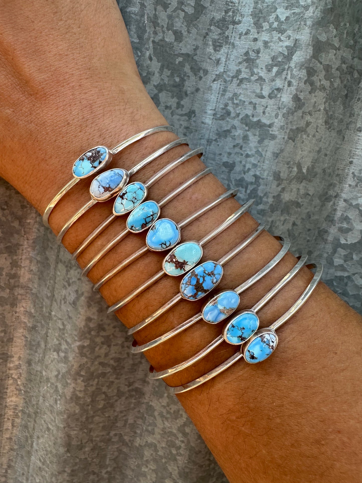 GOLDEN HILLS TURQUOISE STACKER CUFFS