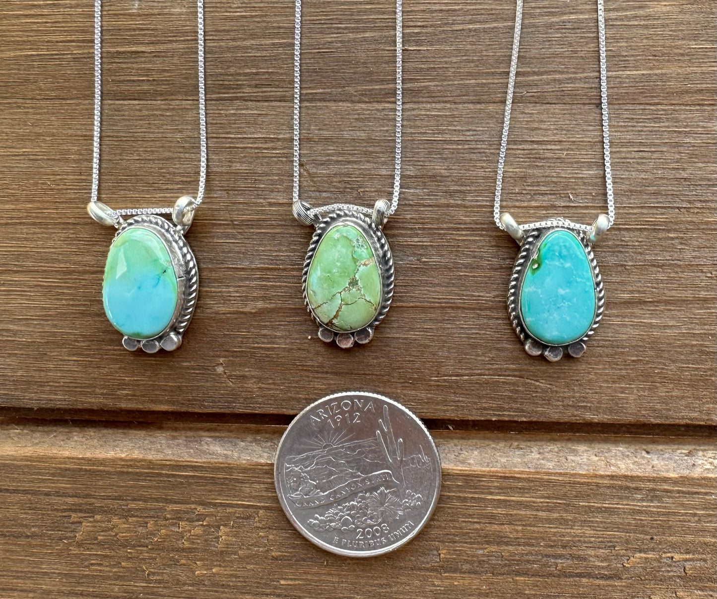 18” SONORAN GOLD TURQUOISE NECKLACE