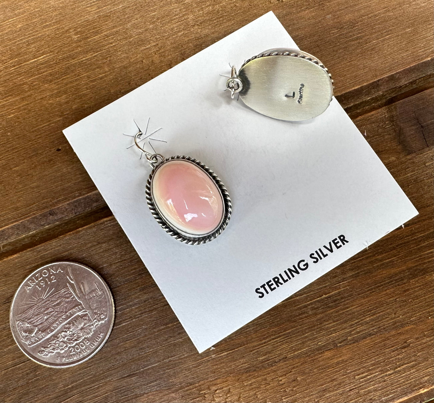 PINK CONCH DANGLES