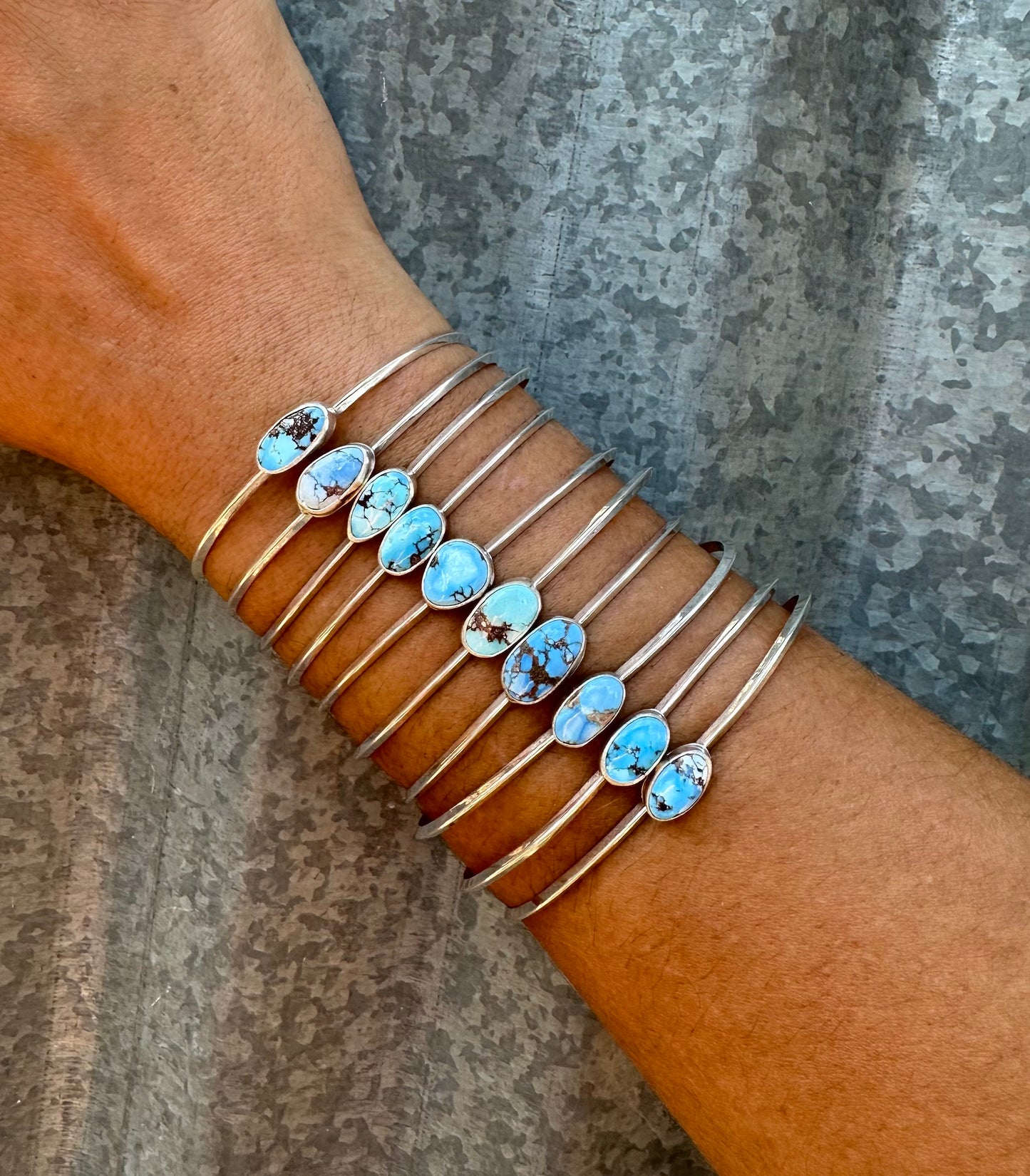 GOLDEN HILLS TURQUOISE STACKER CUFFS