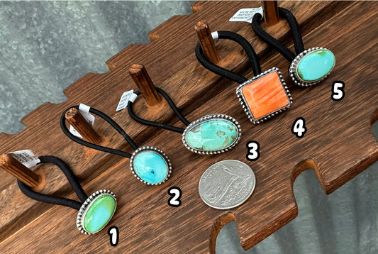 TURQUOISE HAIR TIES