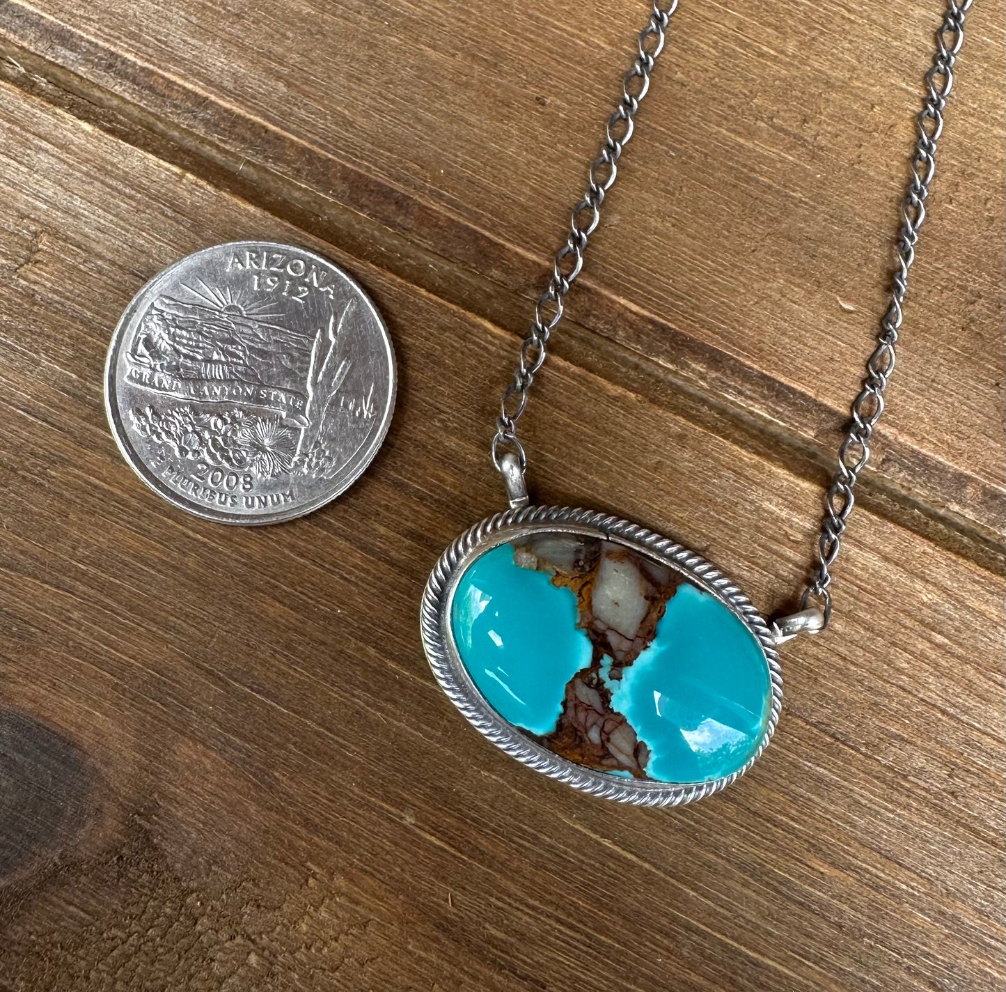 18” KINGMAN TURQUOISE NECKLACE