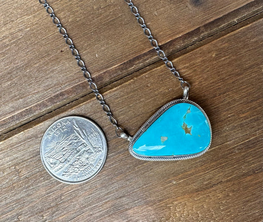 18” KINGMAN TURQUOISE NECKLACE