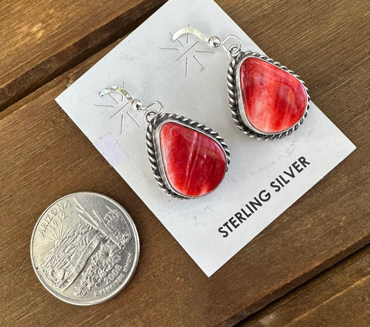 RED SPINY OYSTER DANGLES