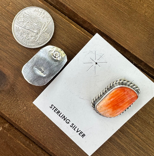 ORANGE SPINY OYSTER STUDS